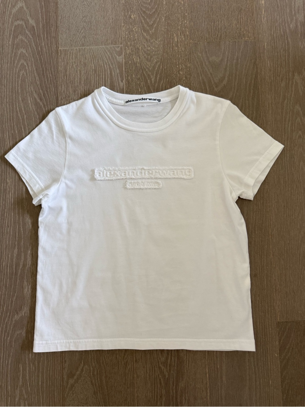Alexander Wang Women’s White Embroidered Logo Tee